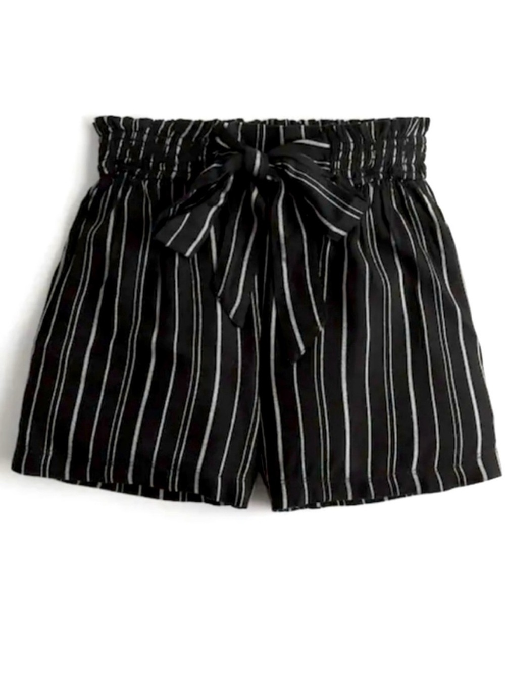 American Eagle- Black/White Stripe Gathered Waist Flowy Short. Size: small